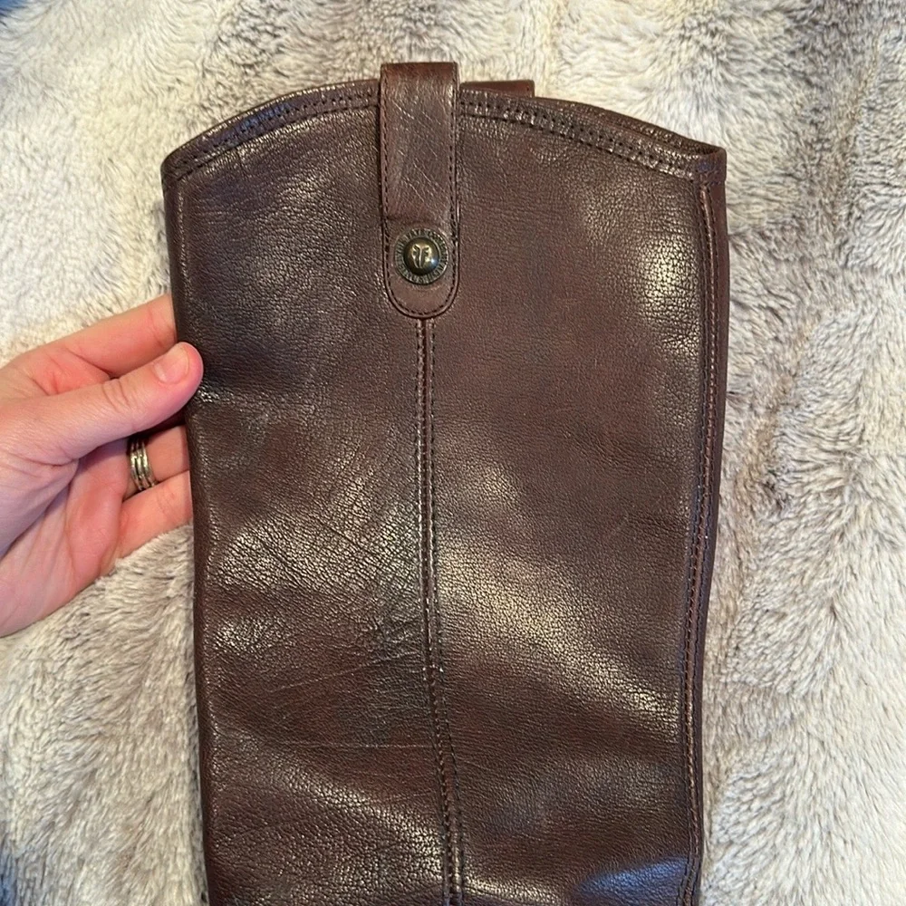 Melissa Button Riding Boots - Brown - Picture 3 of 7